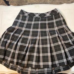 Black Plaid Tennis Skirt